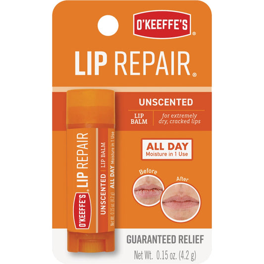 O'Keeffe's Original Unflavored Lip Balm, 0.15 Oz.