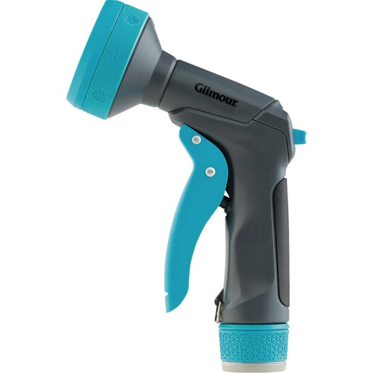 Gilmour Zinc Eight-Pattern Nozzle, Black & Green
