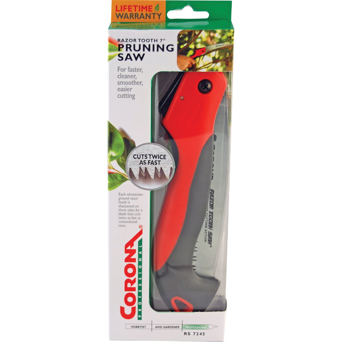 Corona Razor Tooth 7 In. Folding Pruning Saw