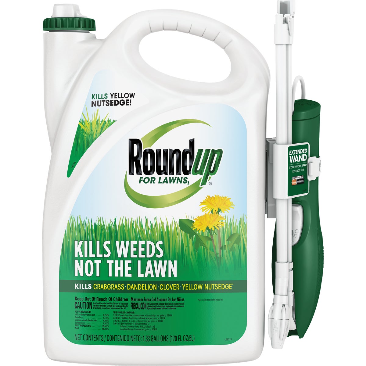 Roundup For Lawns 1.33 Gal. Ready To Use Wand Sprayer Northern Formula Weed Killer