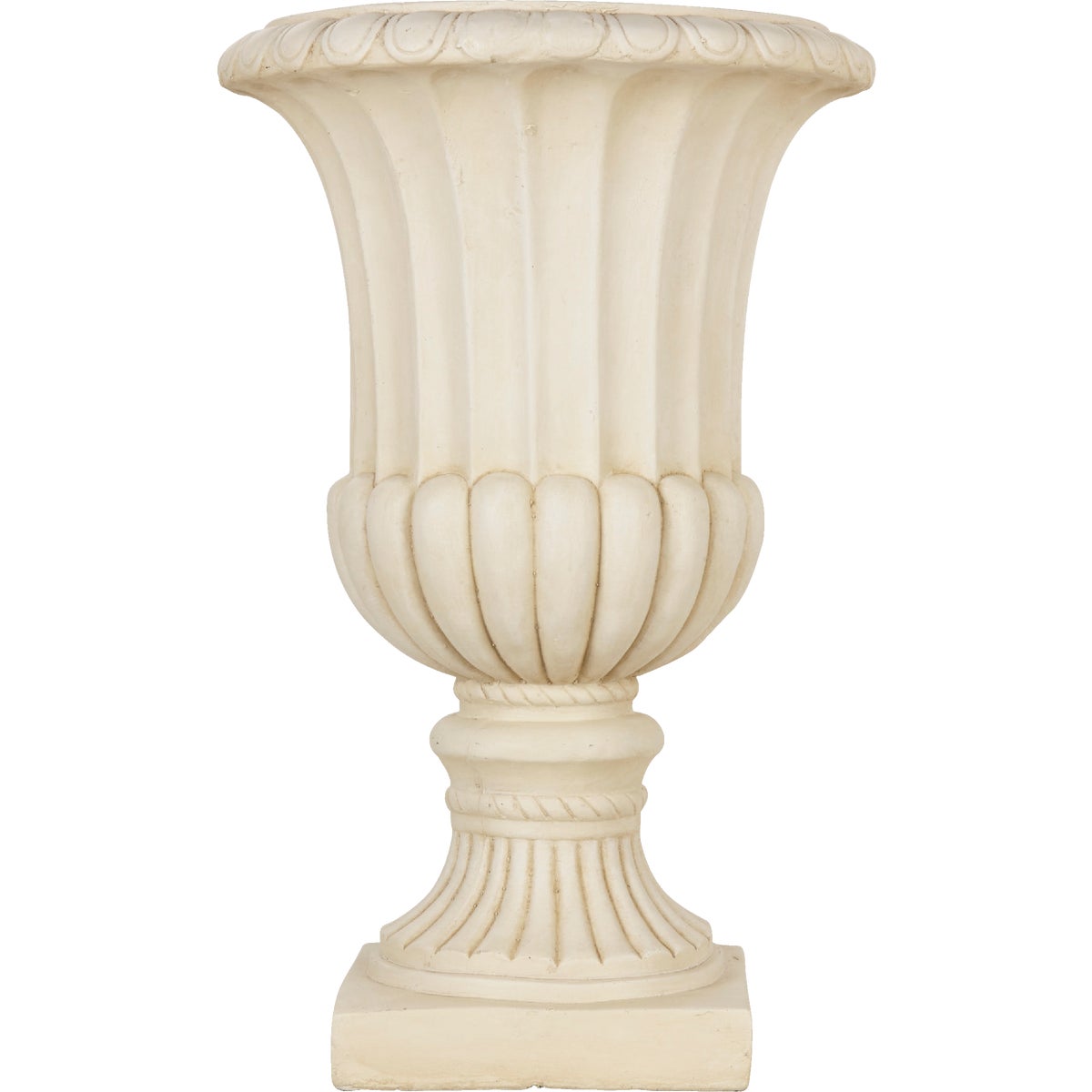 Best Garden 24 In. H. x 15 In. Dia. Cast Resin & Fiberglass White Urn