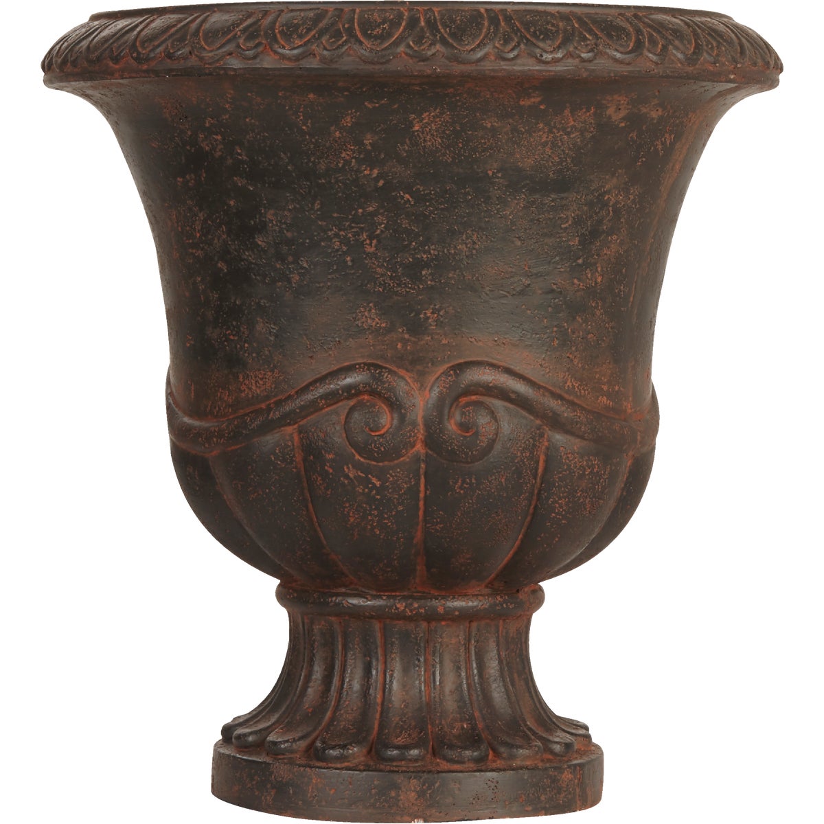 Best Garden 17 In. H. x 16 In. Dia. Cast Resin & Fiberglass Bronze Urn