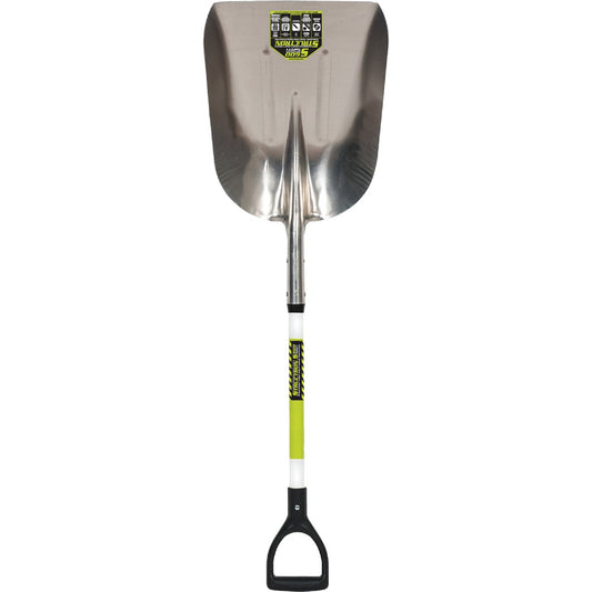 Structron S600 Safety 29 In. Fiberglass D-Grip Handle Aluminum Scoop Shovel