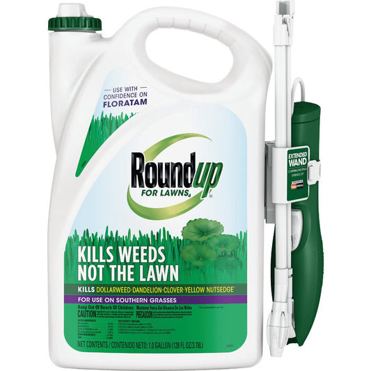 Roundup For Lawns 1 Gal. Ready To Use Wand Sprayer Southern Formula Weed Killer