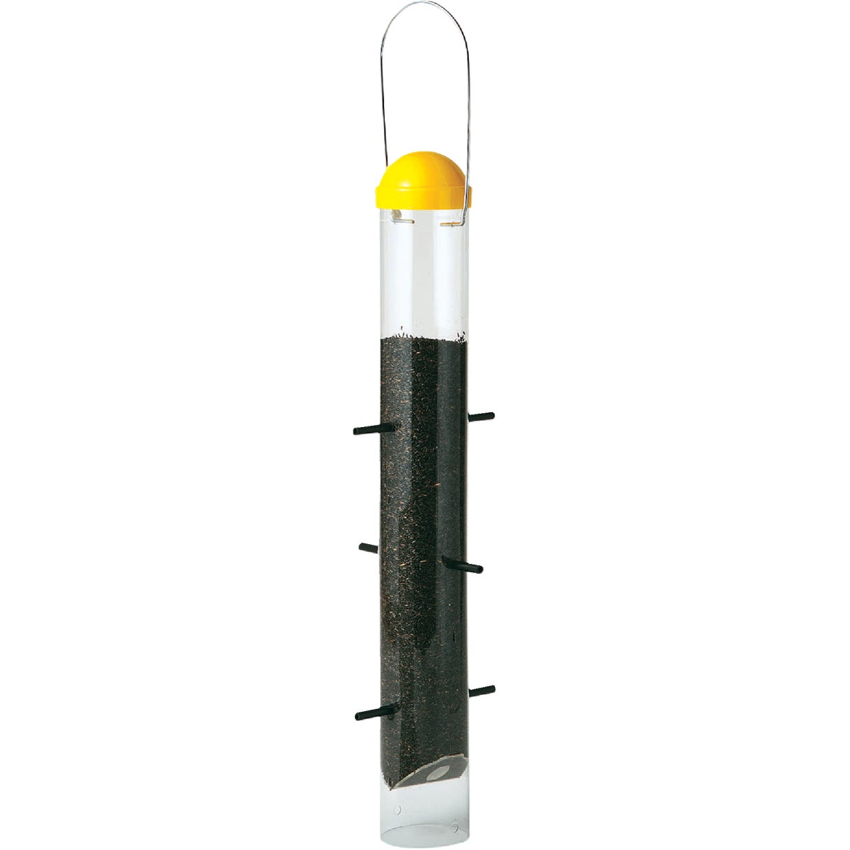 Perky-Pet 18 In. 2 Lb. Capacity Yellow Upside-Down Thistle Feeder