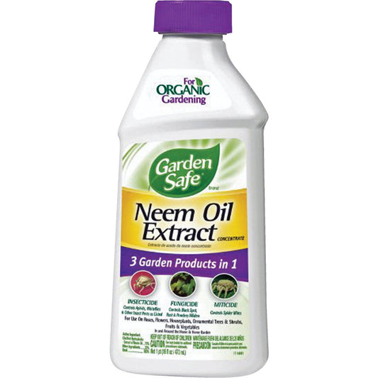 Garden Safe 16 Oz. Liquid Concentrate Neem Oil Extract Fungicide