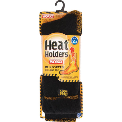 Heat Holders Worxx Large Black Thermal Socks