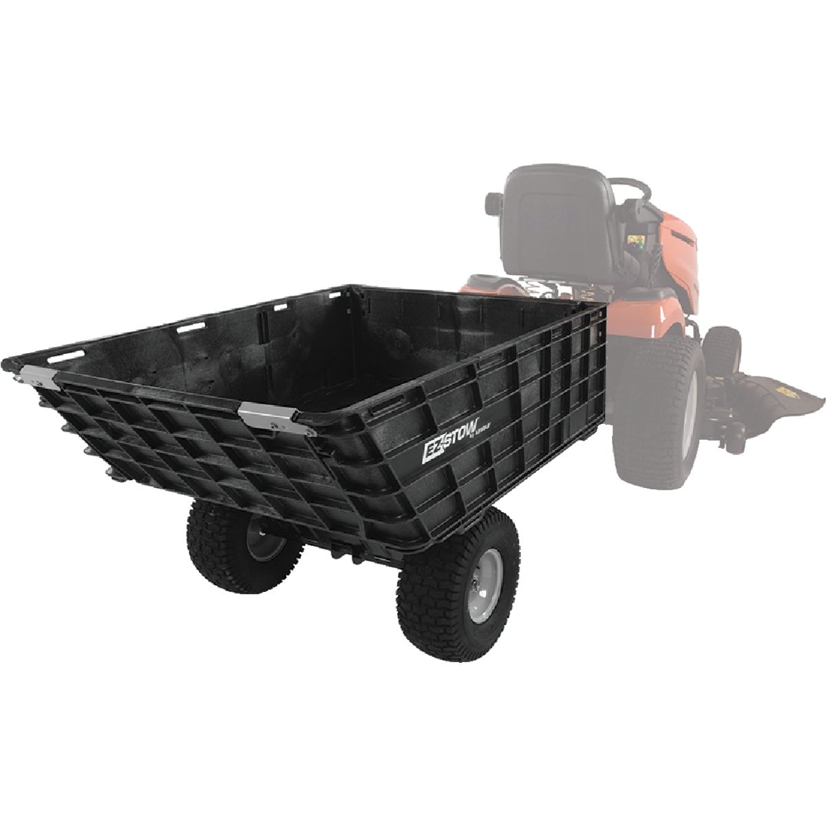 Arnold EZ-Stow 10 Cu. Ft. 800 Lb. Plastic Tow-Behind Garden Cart