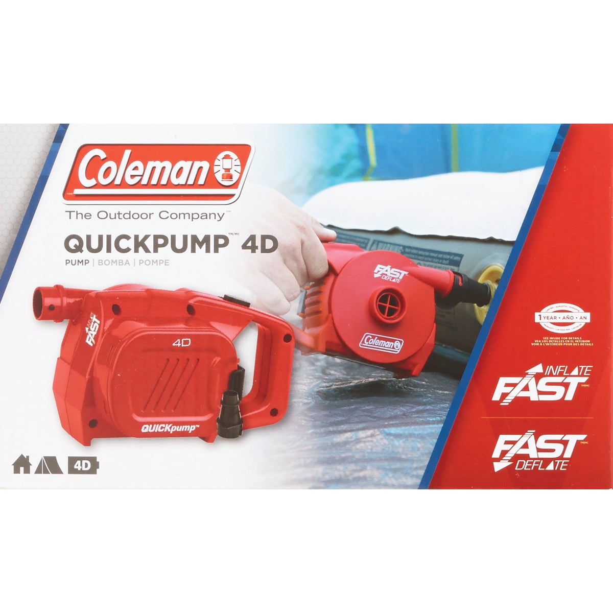 Coleman 4D Battery Operated QuickPump Air Pump