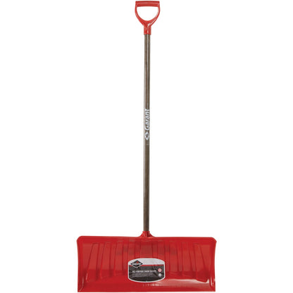 Garant Nordic 26 In. Poly Snow Pusher with 46.25 In. Wood Handle