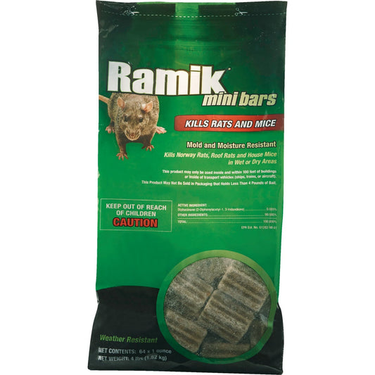 Ramik Bar Rat And Mouse Poison, 4 Lb.