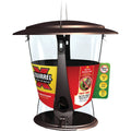 Squirrel X2 Bronze Metal 4 Lb. Capacity Squirrel-Proof Bird Feeder