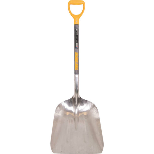 True Temper 26 In. Wood D-Grip Handle Aluminum Scoop Shovel