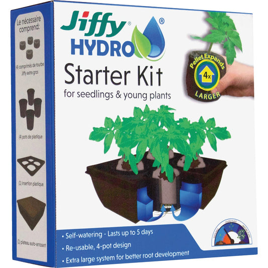 Jiffy Hydro 4-Cell Seedling Hydroponic Starter Kit