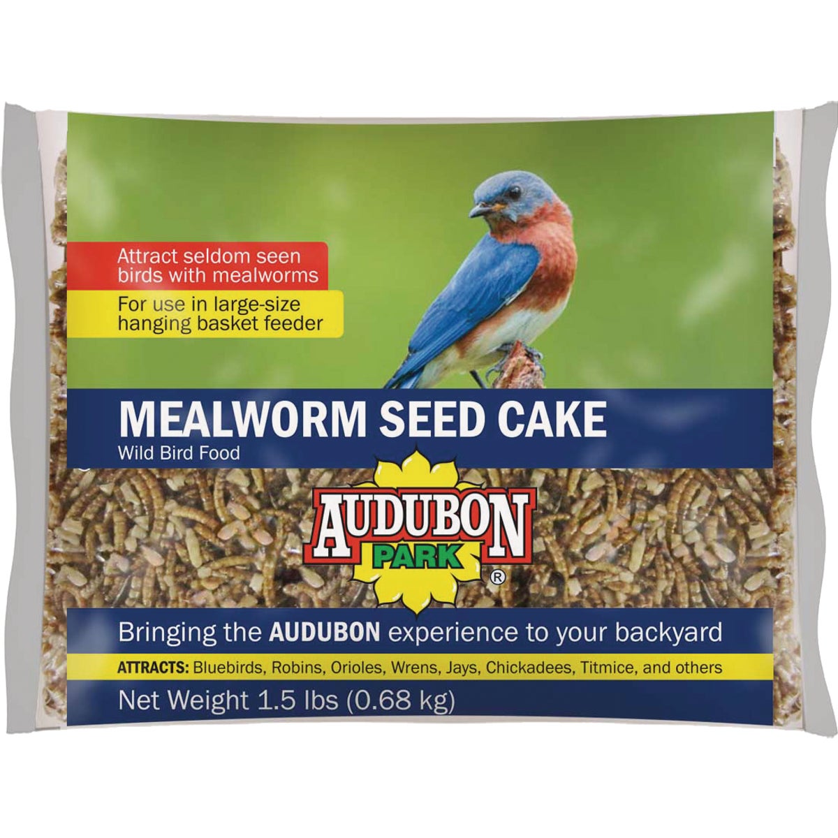 Audubon Park Mealworm Wild Bird Seed Cake