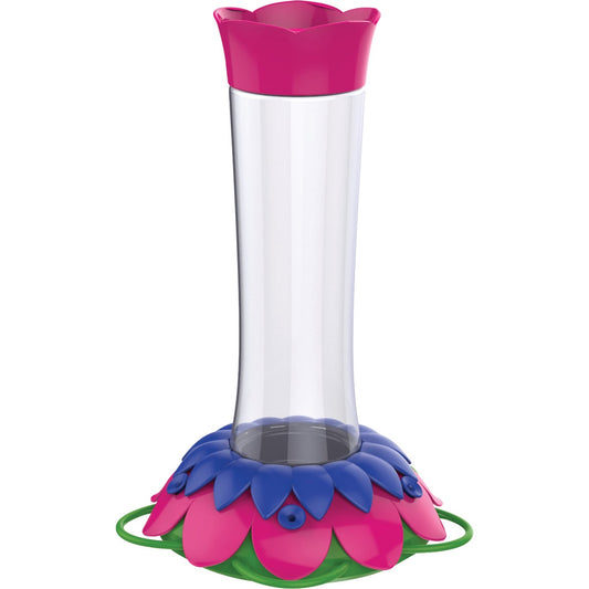 Nature's Way So Real 20 Oz. Purple Fuchsia Gravity Flower Hummingbird Feeder