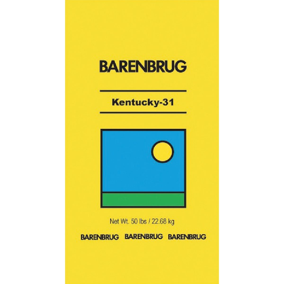 Barenbrug 50 Lb. 10,000 Sq. Ft. Coverage 50% Fescue/50% Coating Material Grass Seed