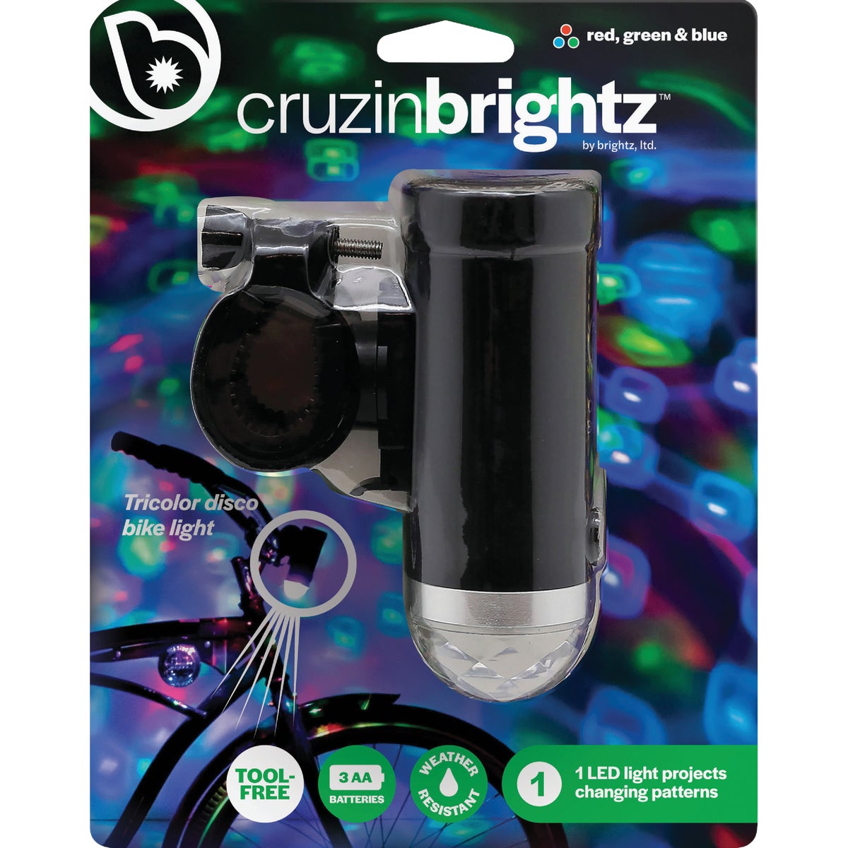 Cruzin Brightz LED Multi-Color Bicycle Light