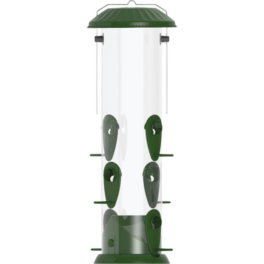 Nature's Way Easy Clean 3.5 Qt. Green Aluminum Tube Bird Feeder