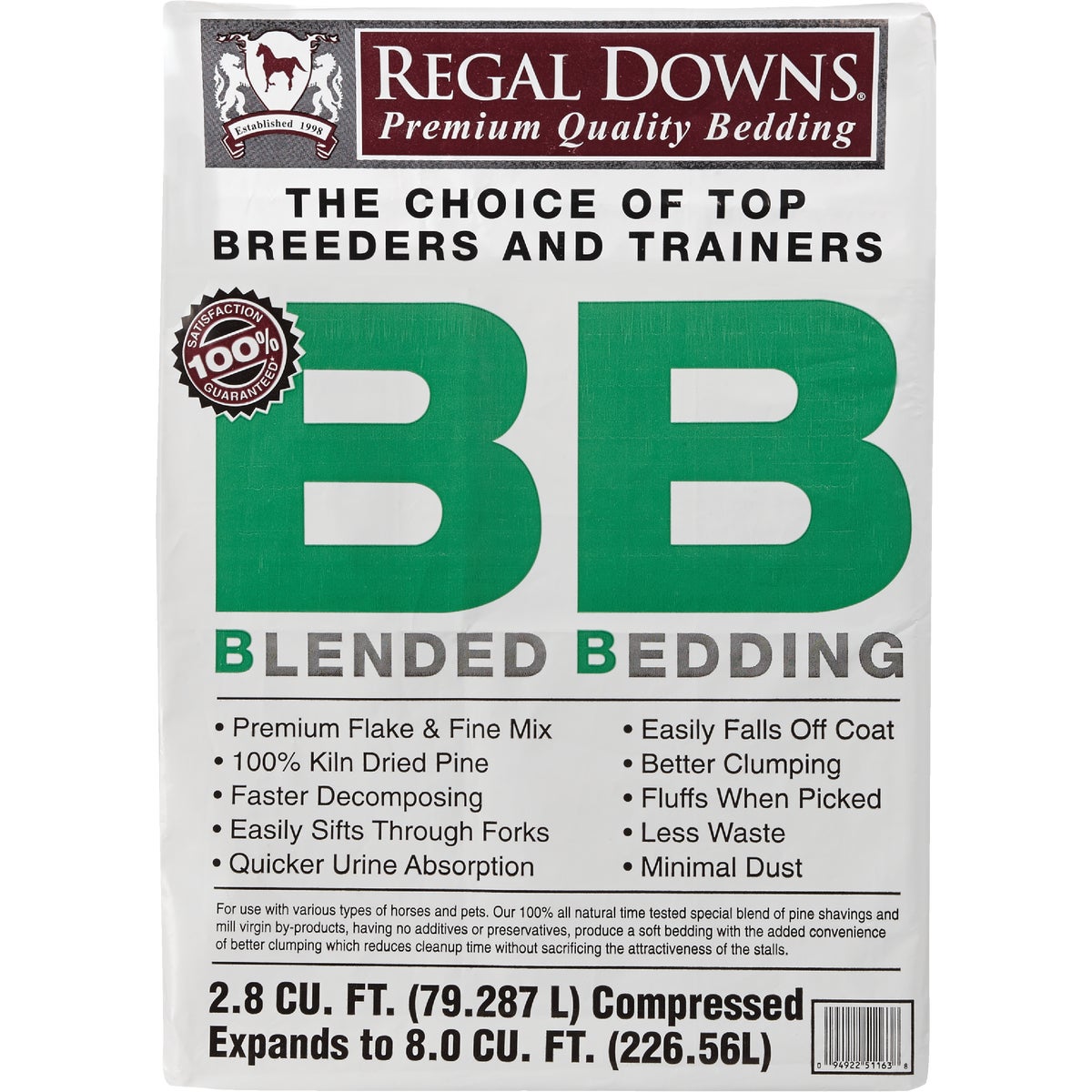 Regal Downs 2.5 Cu. Ft. Blended Bedding Stall Shavings