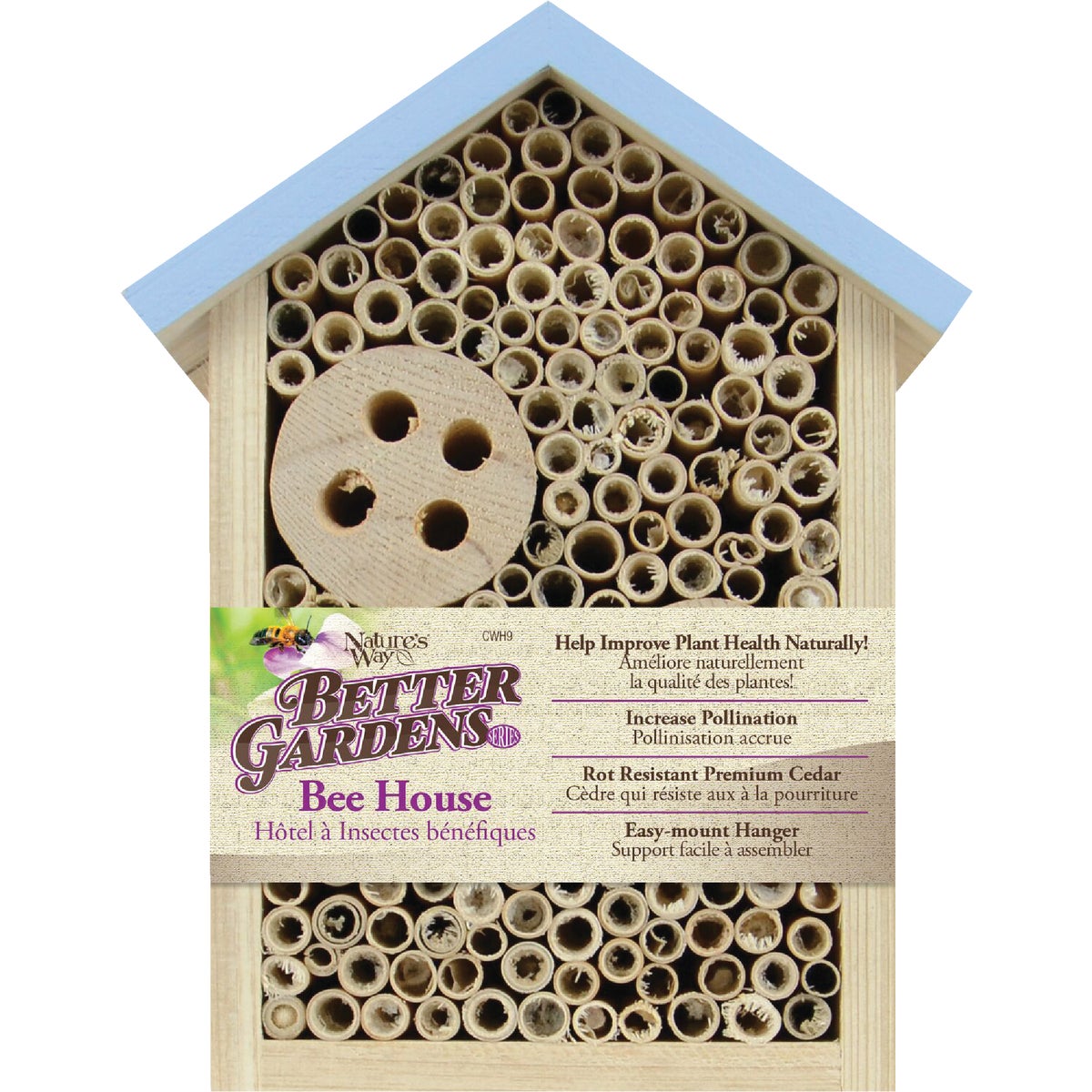 Nature's Way 5.5 In. W. x 8 In. H. x 3.75 In. D. Cedar Bee House