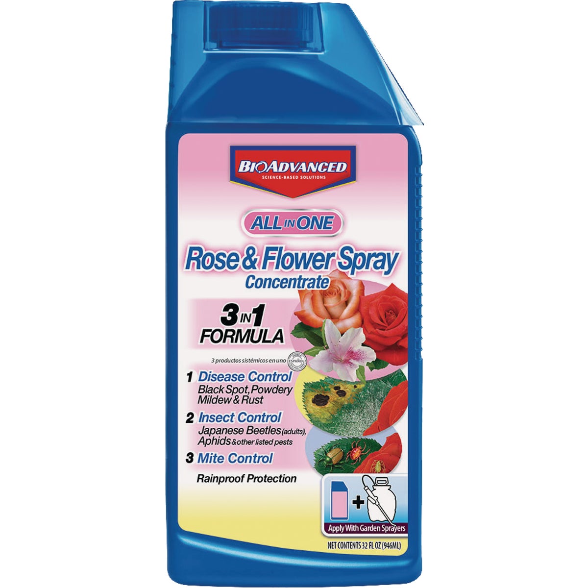 BioAdvanced All-In-One 32 Oz. Concentrate Rose Insect Killer