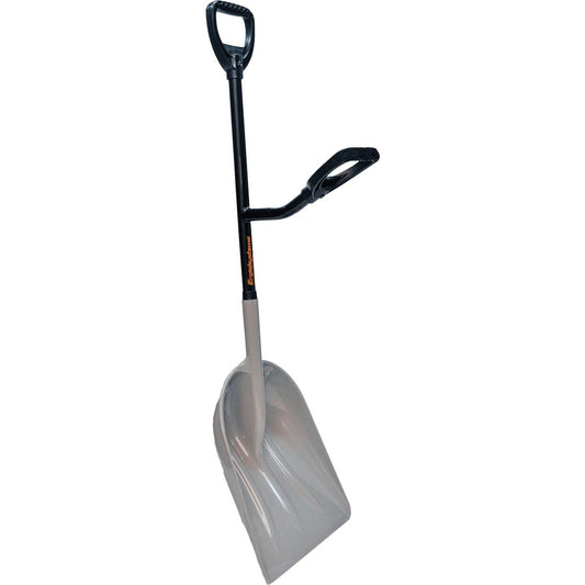 Ergiesystems 30 In. Steel Handle Poly Scoop Shovel