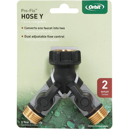 Orbit Pro Flo Metal Y-Hose Shutoff
