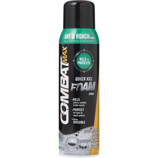 Combat Max 17.5 Oz. Foaming Aerosol Spray Ant & Roach Killer