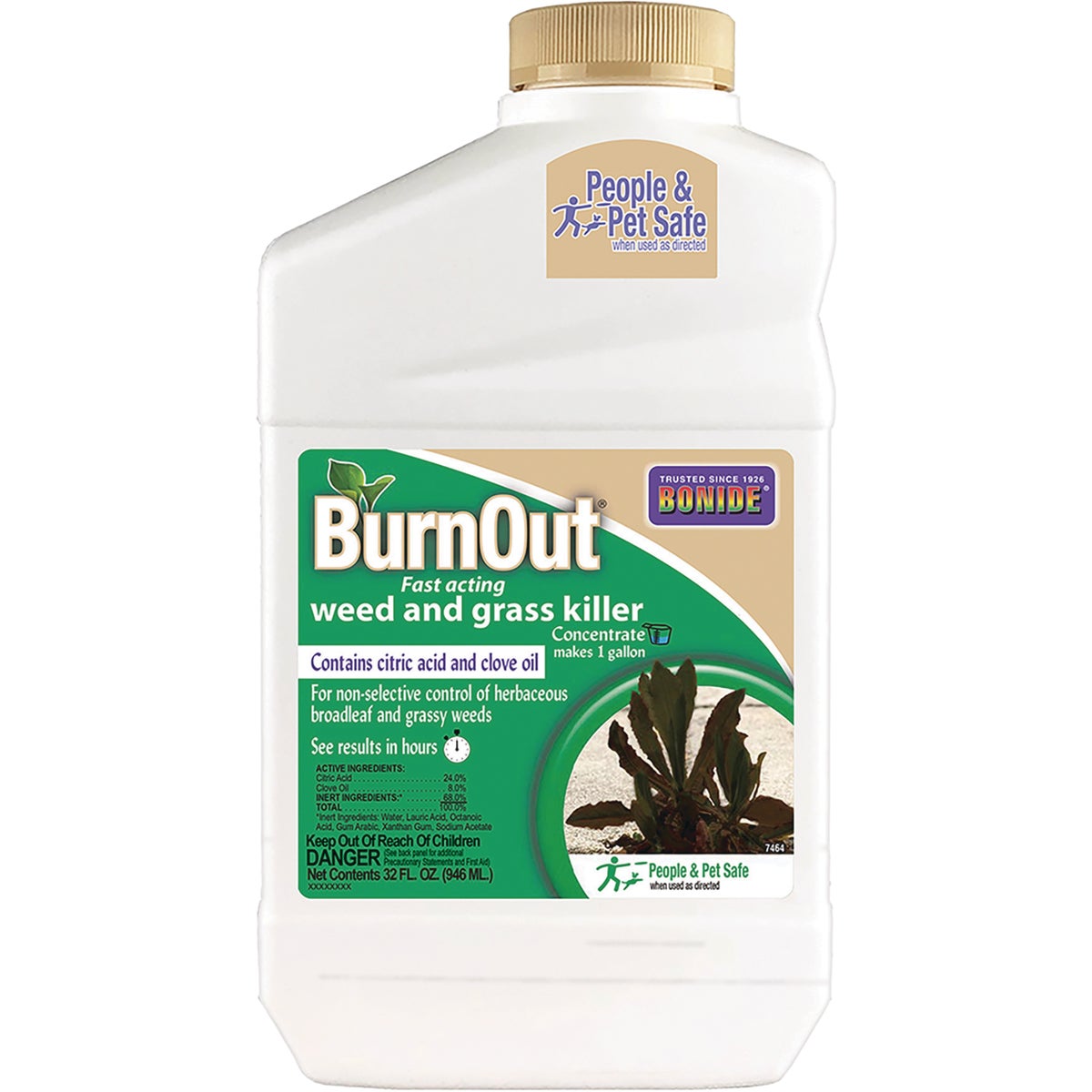 Bonide BurnOut 1 Qt. Concentrate Organic Weed & Grass Killer