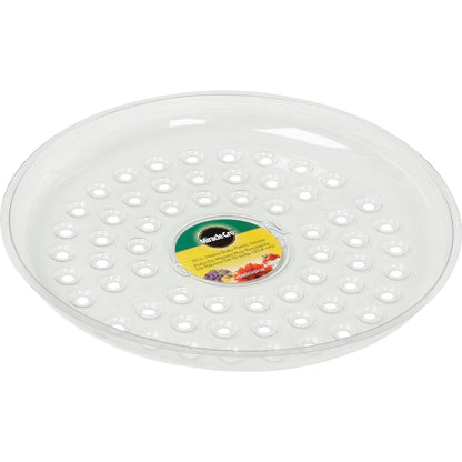 Miracle-Gro 10 In. Clear Plastic Flower Pot Saucer