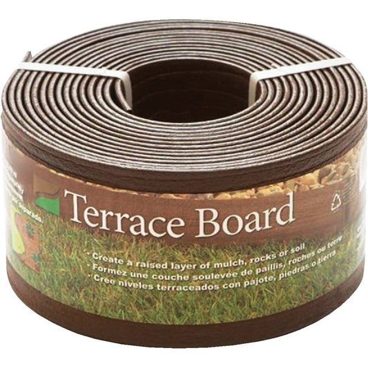 Master Mark 4 In. H. x 20 Ft. L. Brown Terrace Board Lawn Edging