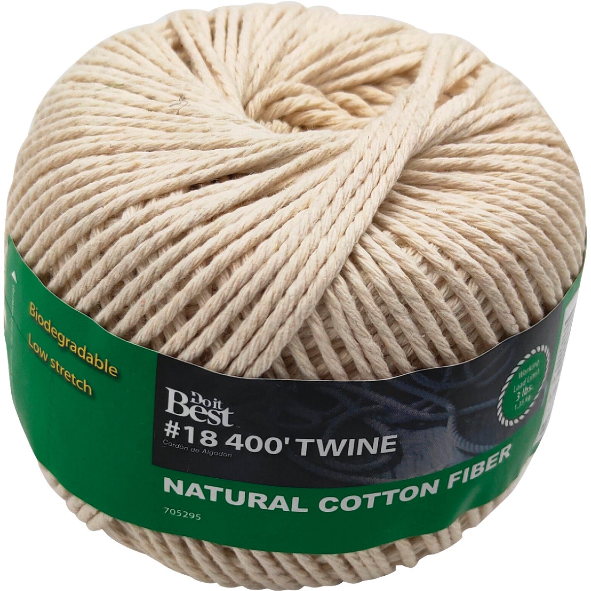 Do it Best #18 x 400 Ft. Natural Cotton Twine