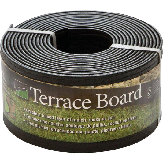 Master Mark 4 In. H. x 20 Ft. L. Black Terrace Board Lawn Edging