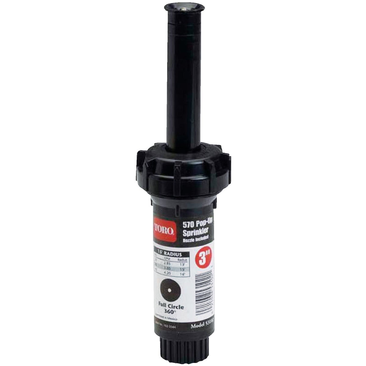 Toro 3 In. Full Circle Pop-Up Head Lawn Sprinkler