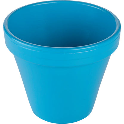 Ceramo Spring Fever 8-1/2 In. H. x 7-1/2 In. Dia. Robin's Egg Blue Clay Flower Pot