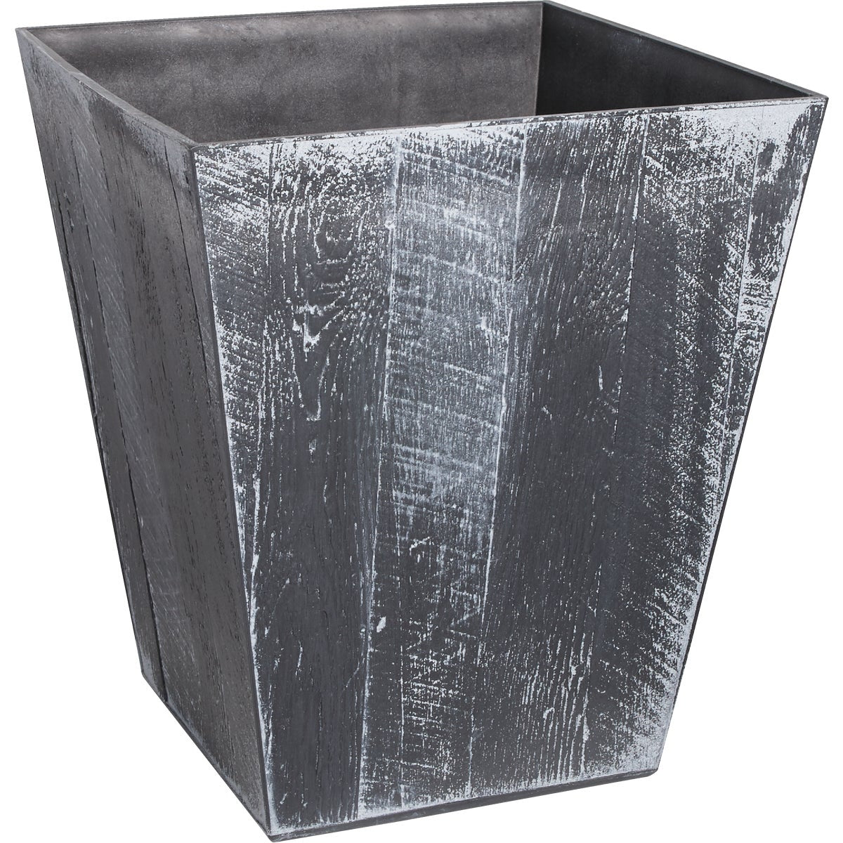 Suncast Farmhouse 16 In. Gray Resin Planter