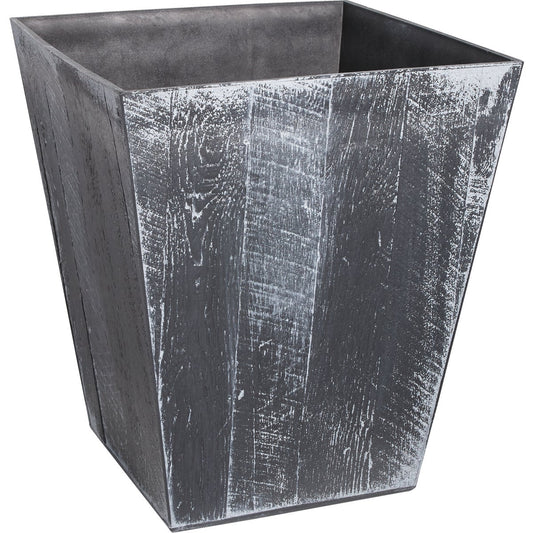 Suncast Farmhouse 16 In. Gray Resin Planter