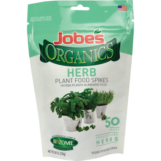 Jobe's Organics Herb Fertilizer Spikes (50-Pack)