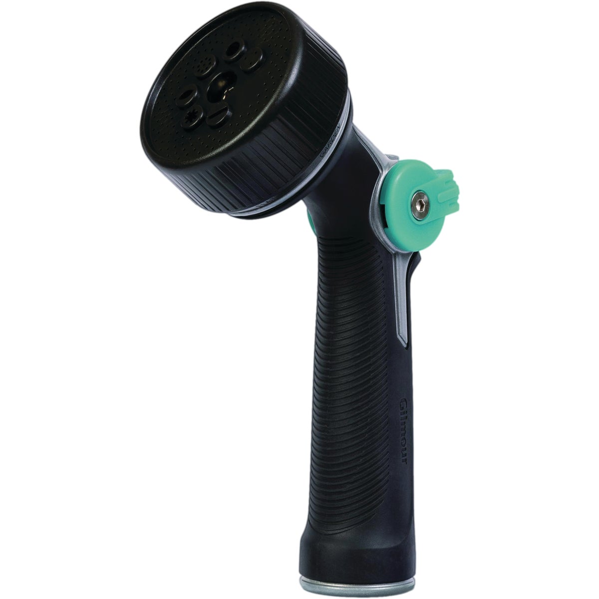 Gilmour Metal 8-Pattern Thumb Control Nozzle, Black & Green