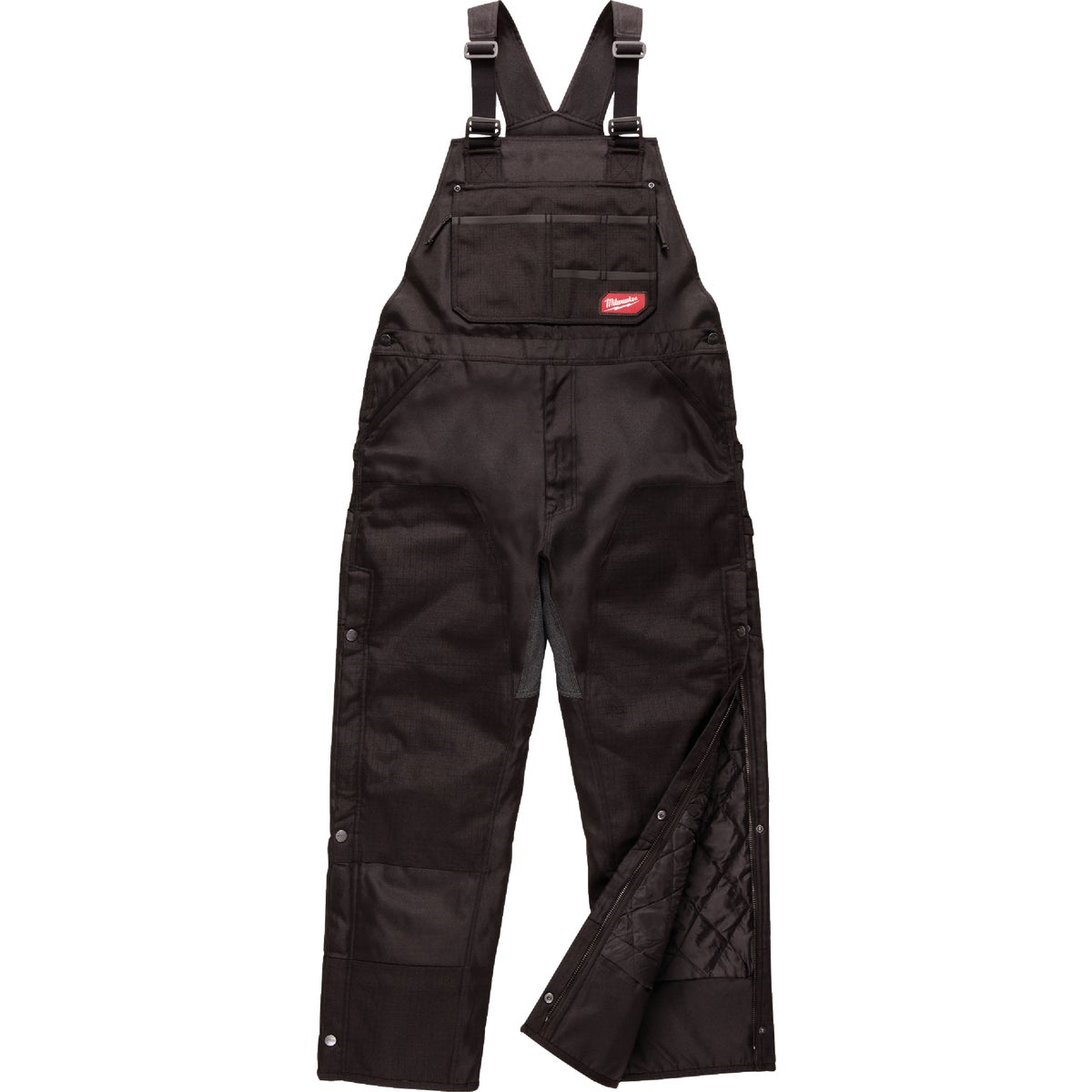 Milwaukee Gridiron XL Black Polyester Bib Overalls