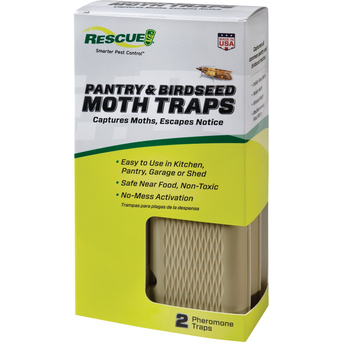 Rescue Glue Pantry & Birdseed Moth Trap (2-Pack)