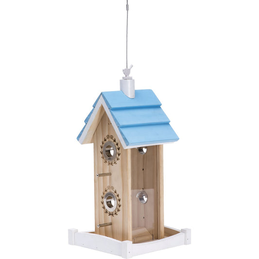 Perky-Pet Birdie B&B Wood 2 Lb. Capacity Chalet Bird Feeder