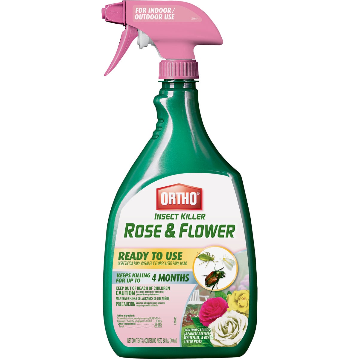 Ortho 24 Oz. Ready To Use Trigger Spray Flower & Rose Insect Killer