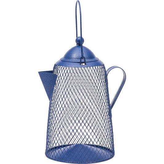 Perky-Pet NO/NO Blue Metal Mesh 2 Lb. Capacity Coffee Pot Bird Feeder