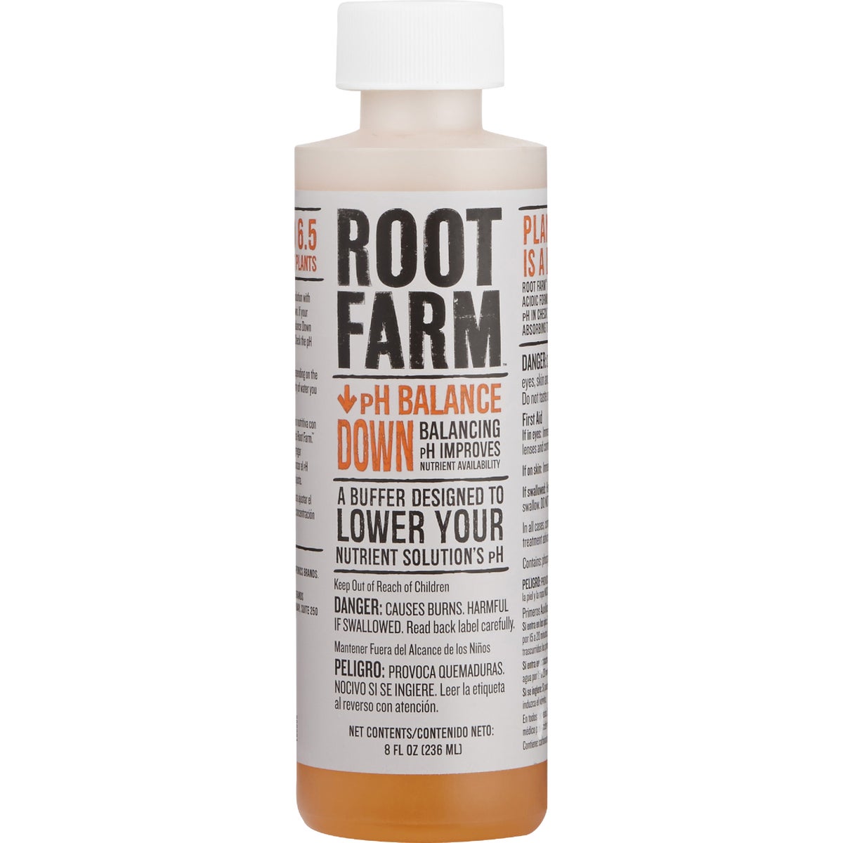 Root Farm 8 Oz. Concentrated Liquid pH Balance Down For Nutrient Solution