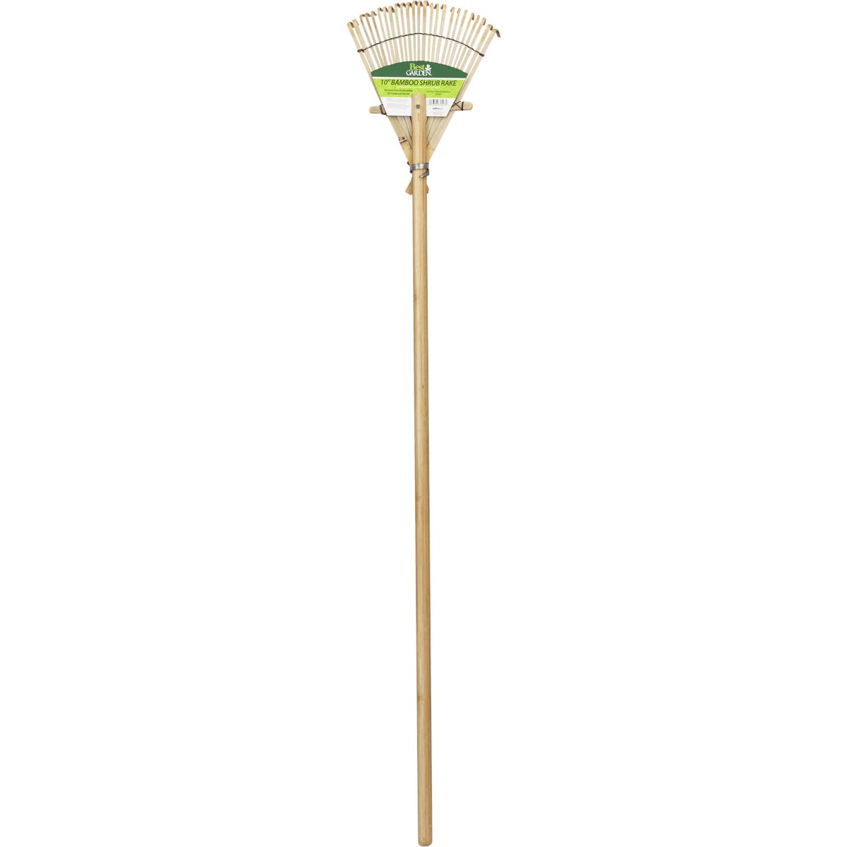 Best Garden 10 In. Bamboo Leaf Rake (25-Tine)