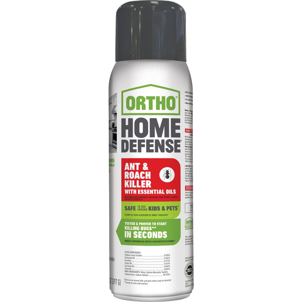 Ortho Home Defense 14 Oz. Aerosol Spray Ant & Roach Killer with Essential Oils