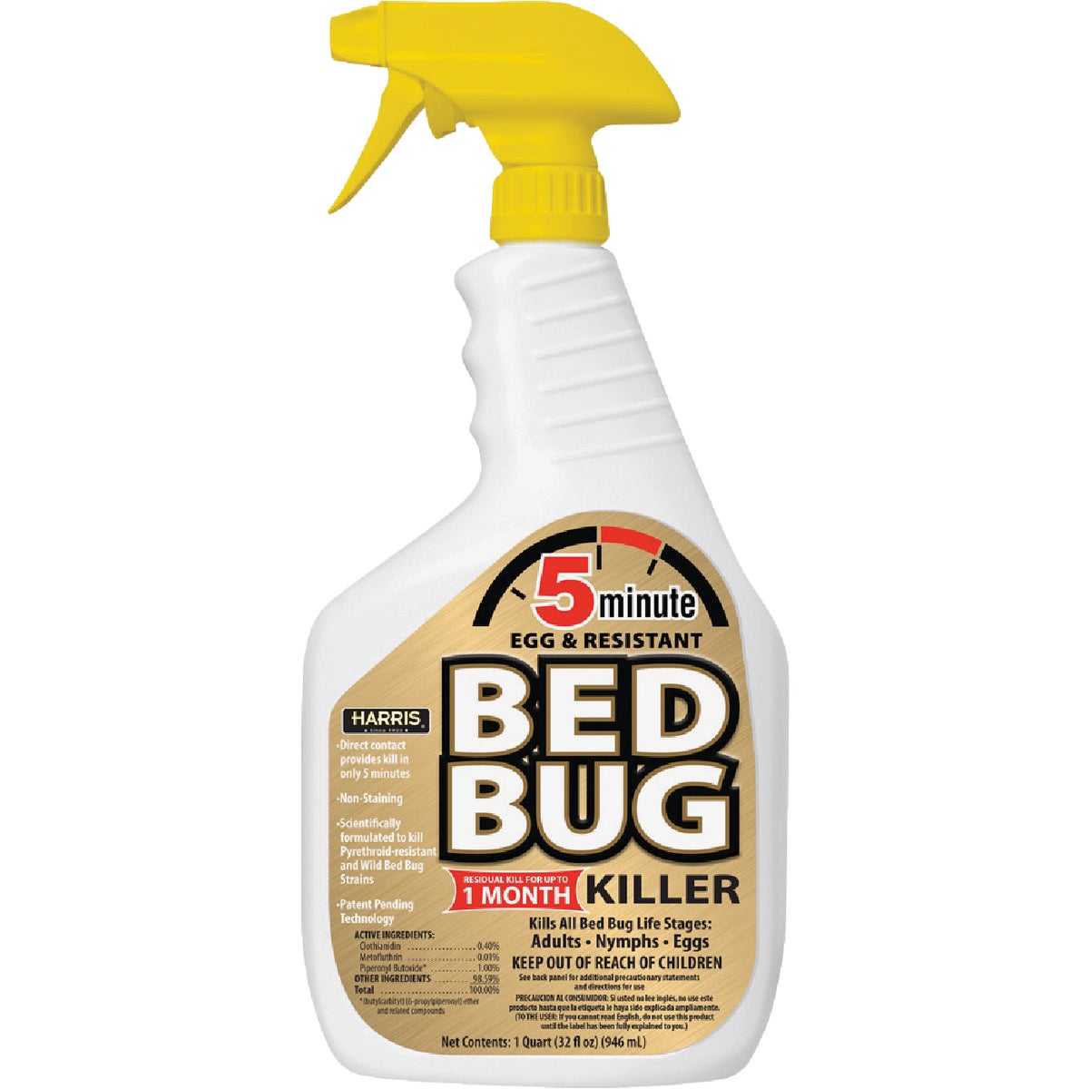 Harris 5-Minute 32 Oz. Ready To Use Trigger Spray Egg & Resistant Bedbug Killer