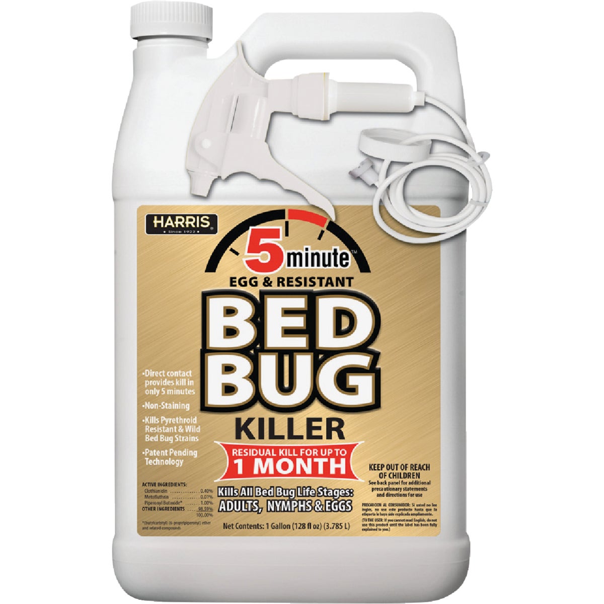 Harris 5-Minute 128 Oz. Ready To Use Trigger Spray Egg & Resistant Bedbug Killer